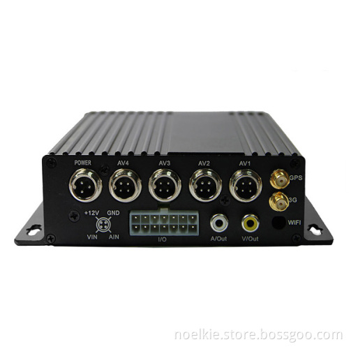 4ch h.264 mobile dvr MDVR car black box with 3G,GPS, WIFI